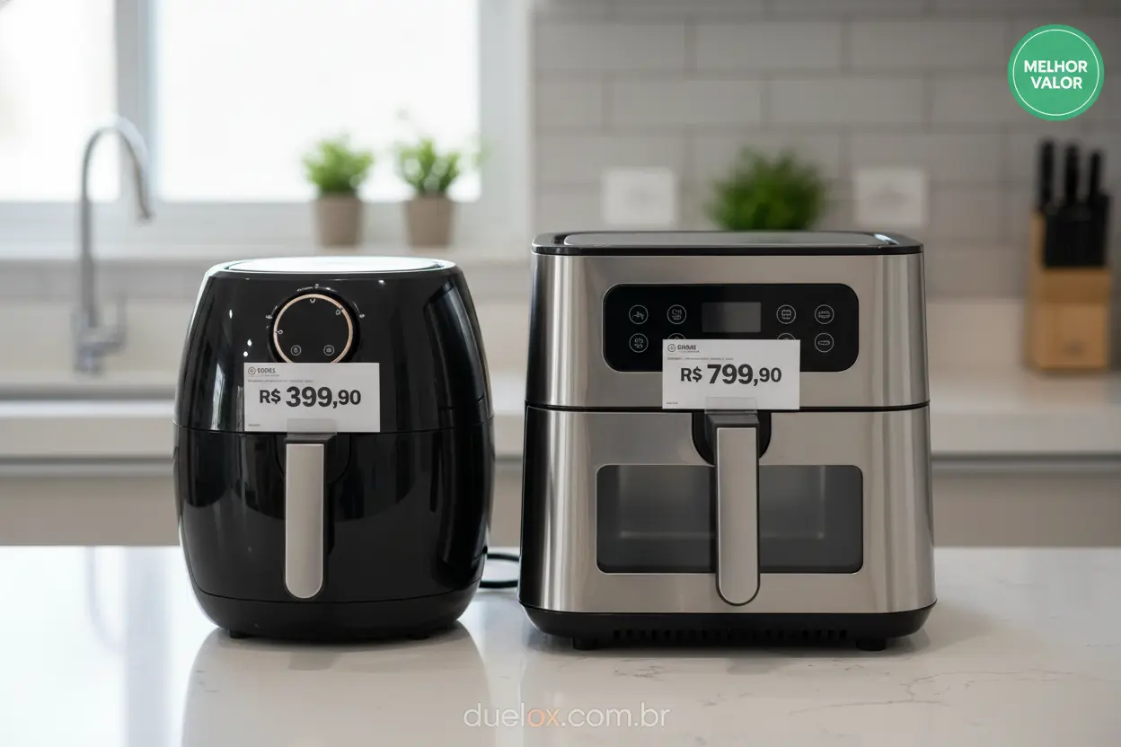 As melhores ofertas de air fryer em comparação.