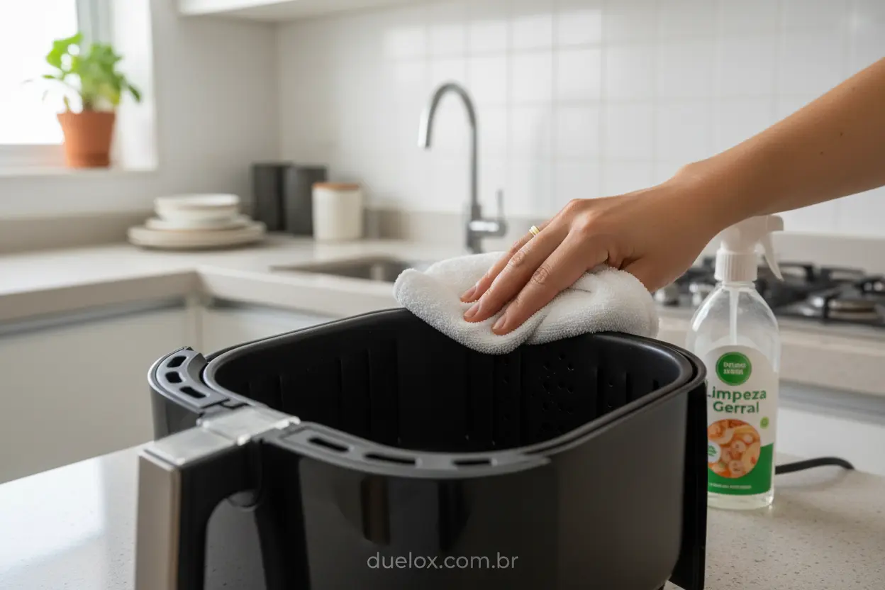 Limpeza da air fryer que vale a pena