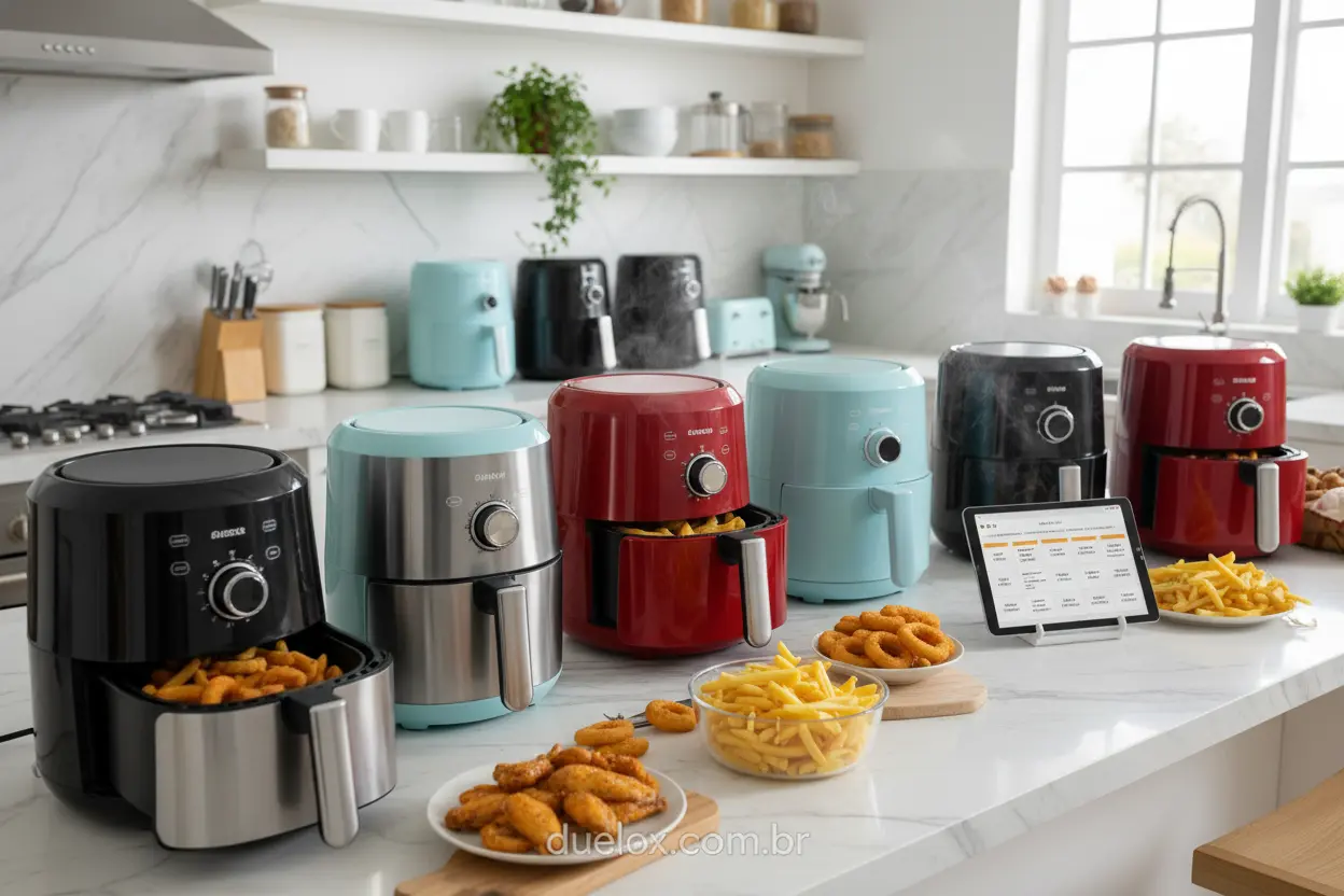 Air fryers modernas e eficientes
