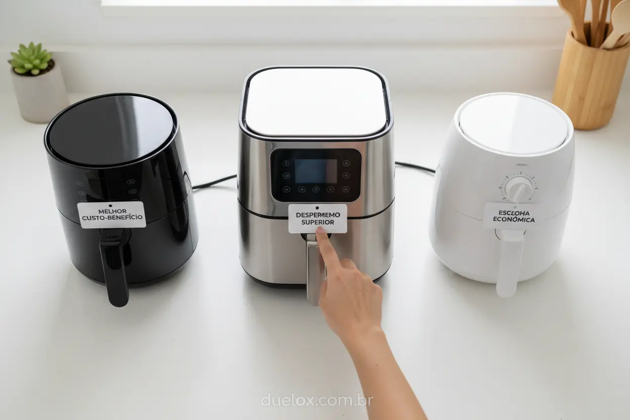 Comparativo das melhores air fryers custo-benefício