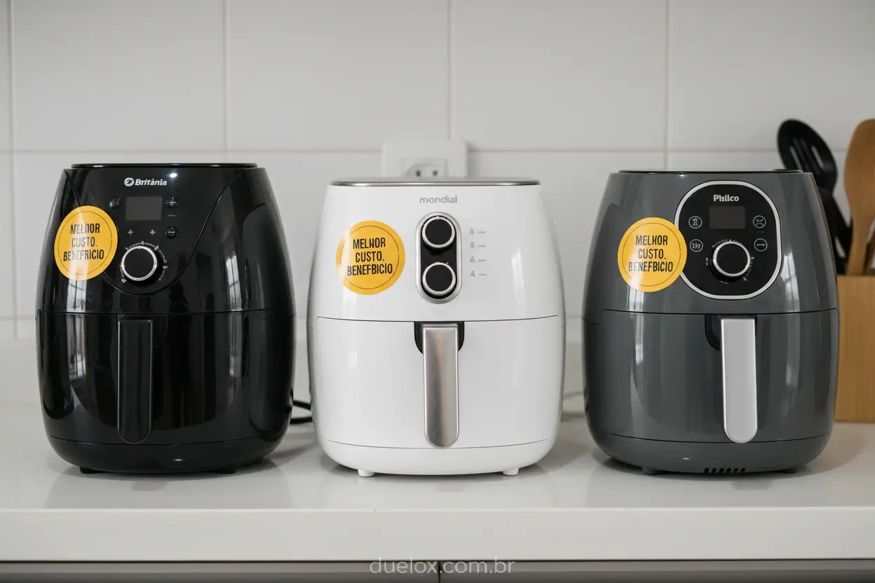 Comparativo de air fryers custo benefício