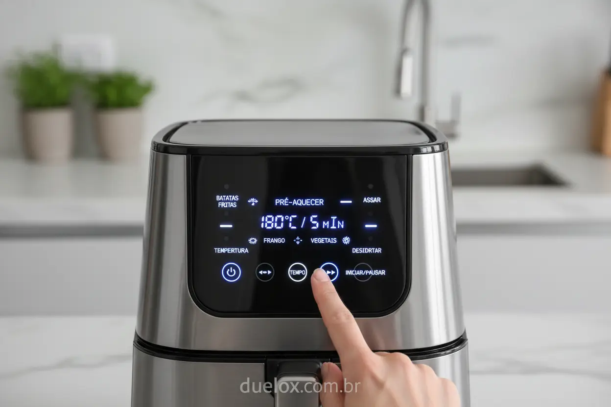 Recursos Extras Air Fryer Funções inteligentes de air fryer para cozinhar