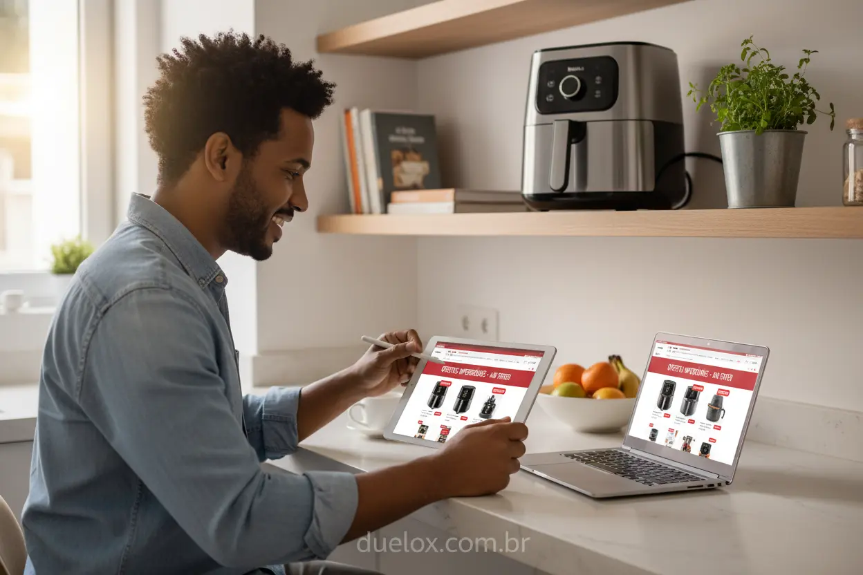 Air Fryer Philips Walita preço em promoção sendo pesquisado online