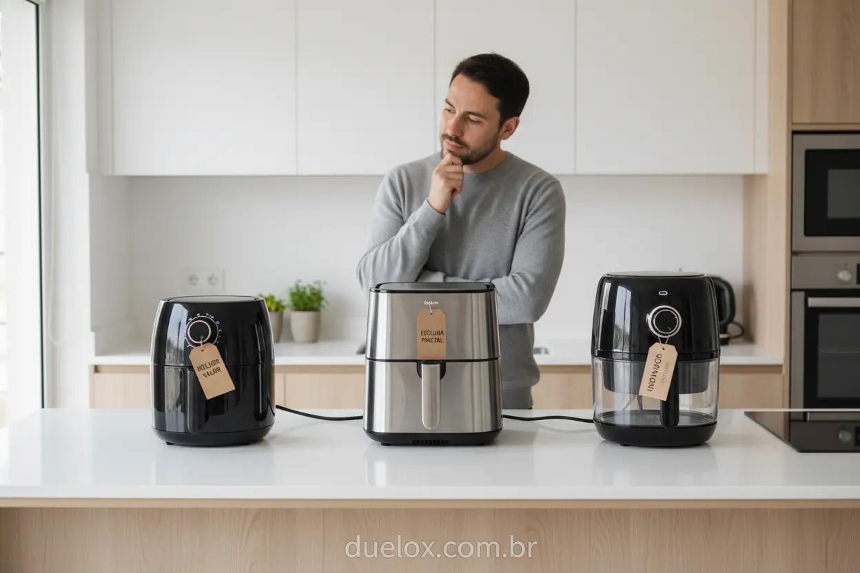 Air fryer potência e capacidade