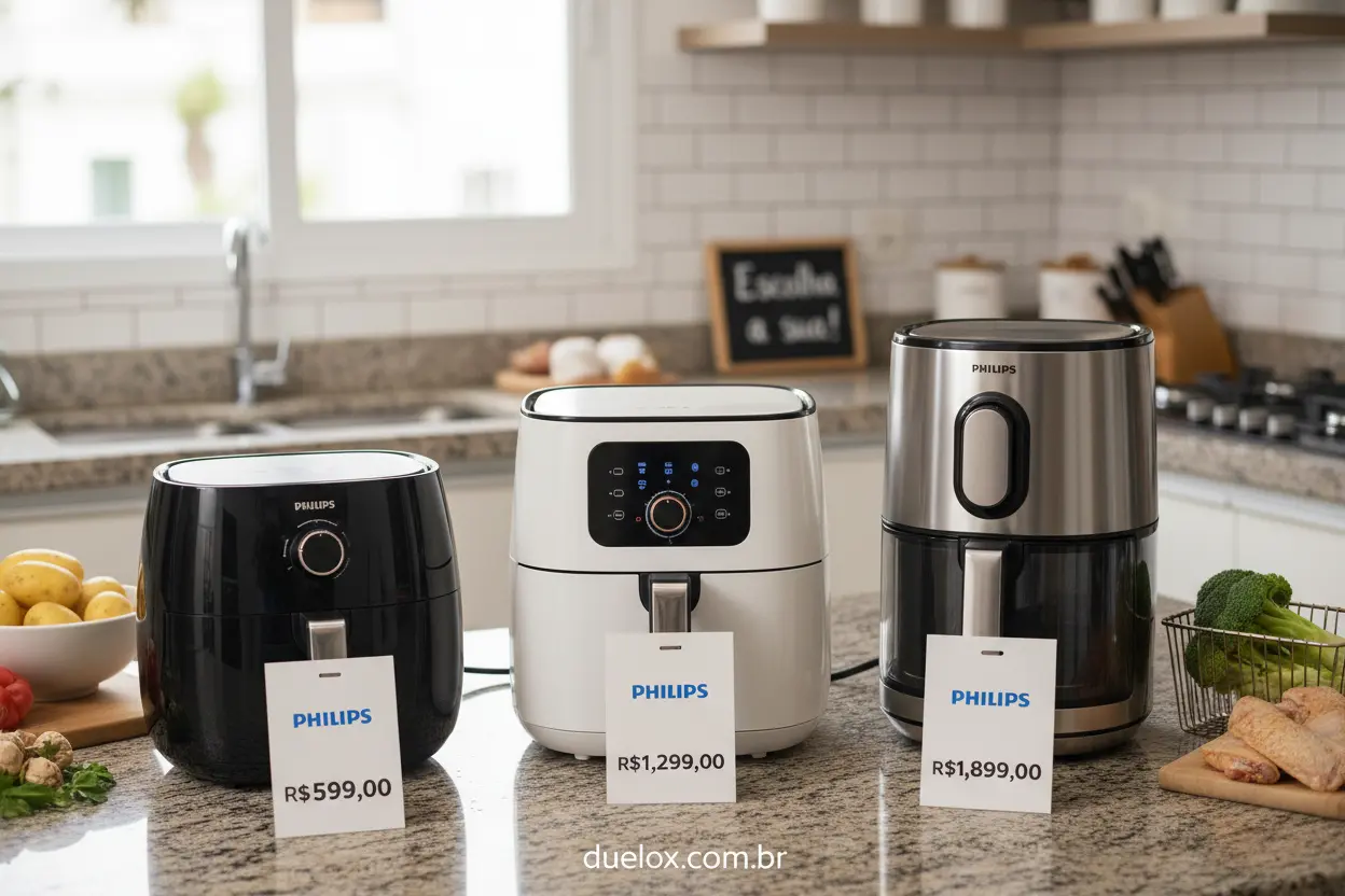 Comparativo de modelos Air Fryer Philips Walita