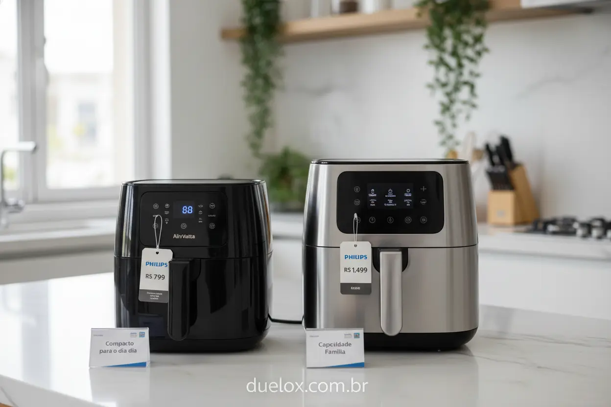 Comparativo de modelos Air Fryer Philips Walita