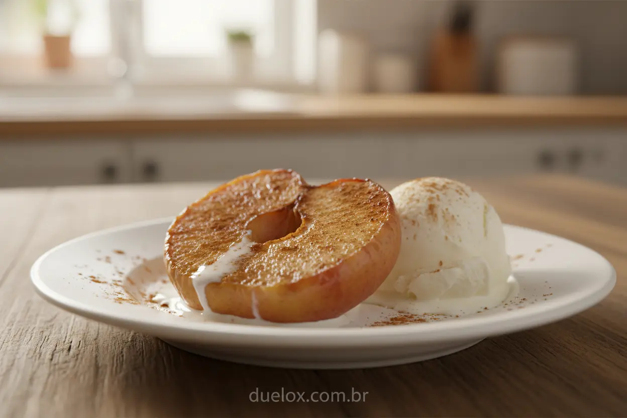 Receitas fáceis na air fryer de sobremesas leves